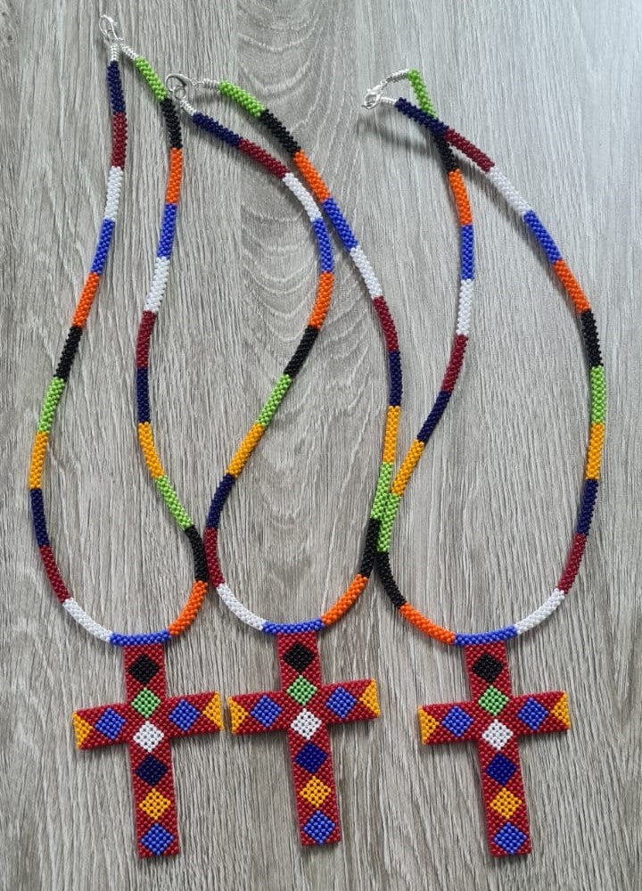 Maasai Beaded Cross Necklace