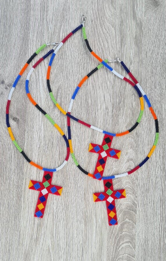 Maasai Beaded Cross Necklace
