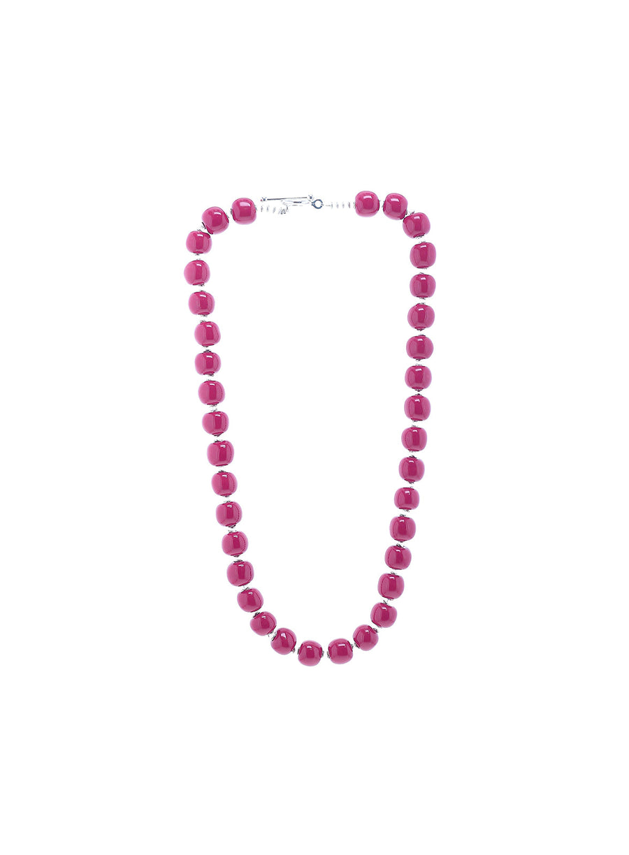 Bright Red Necklace - Kanga bead