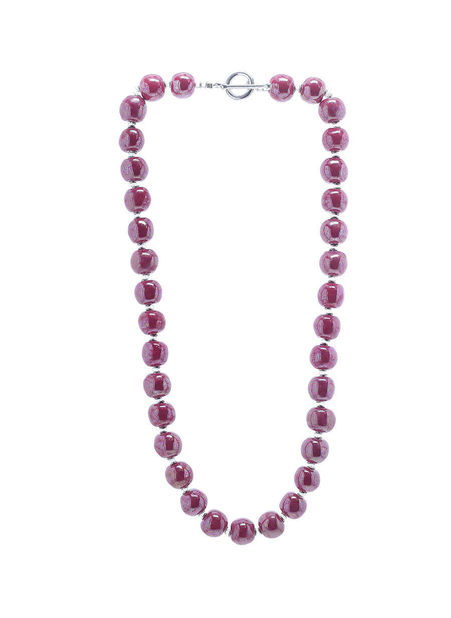 M.O.P Rosso Orange Necklace - Kanga bead