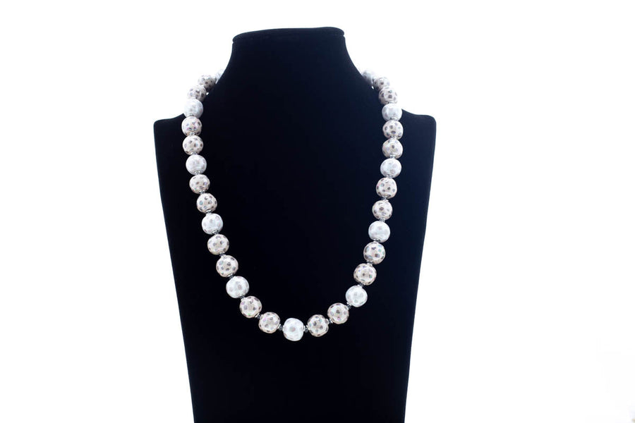 M.O.P Fudge/Granite Necklace - Kanga bead