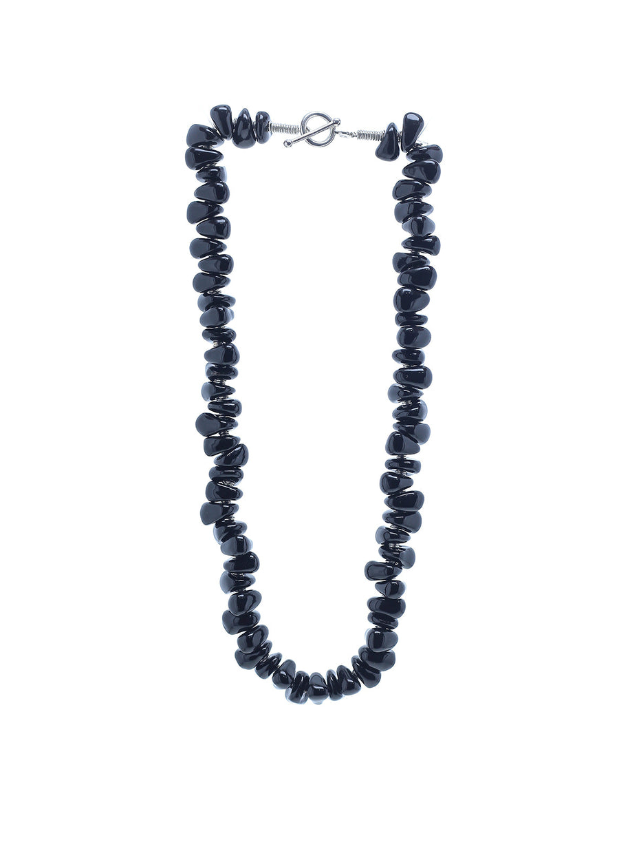 Black Necklace - Nugget bead
