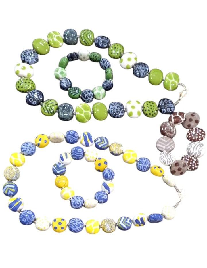 Assorted Ceramic Necklaces + Bracelets