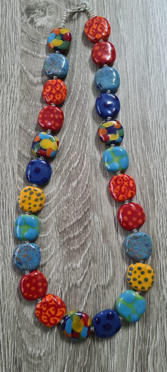 Crazy Parrot Necklace - Smartie bead
