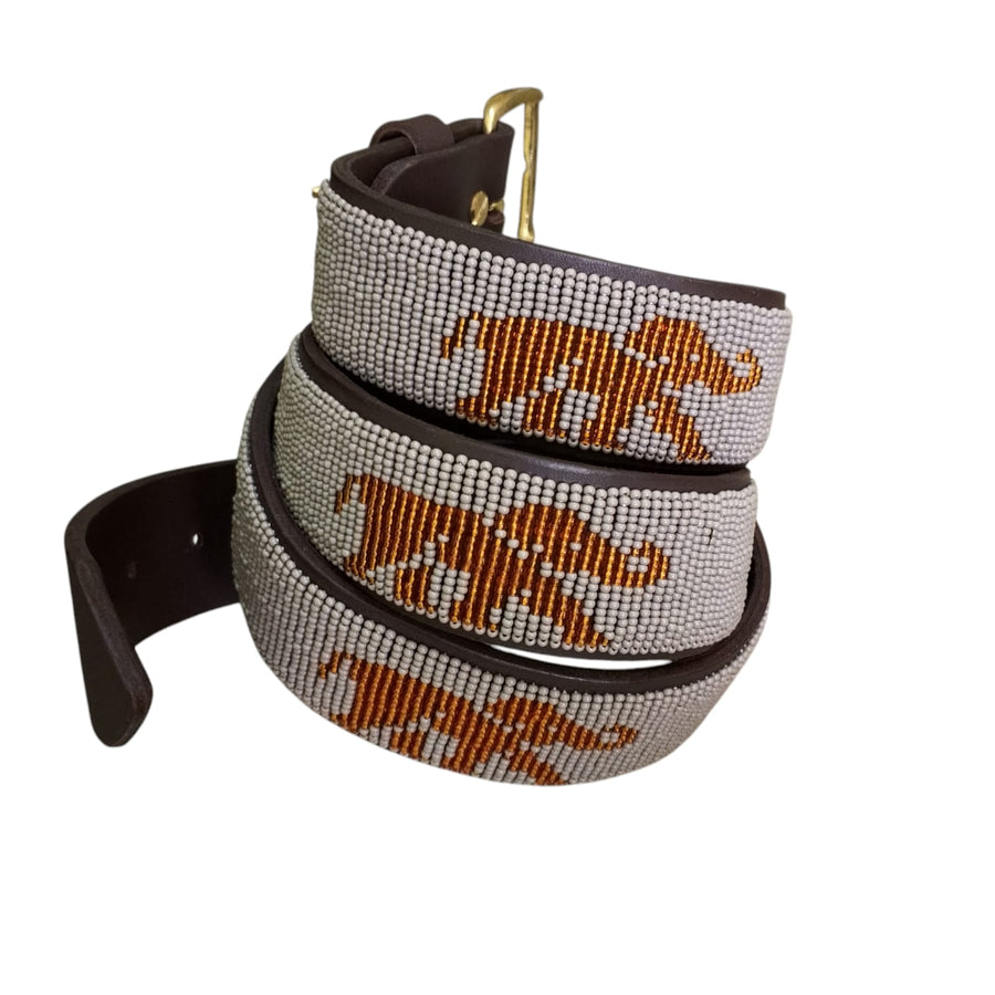 Elephant Maasai Beaded Belt