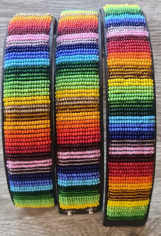 Maaai Beaded Bracelet Rainbow - Press Button