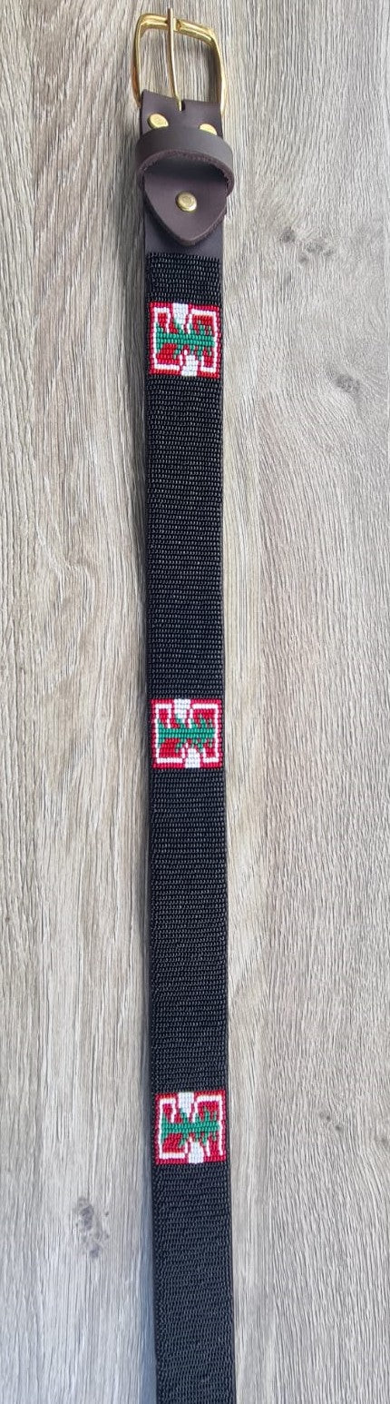 Stanford Design Beaded Leather Belt