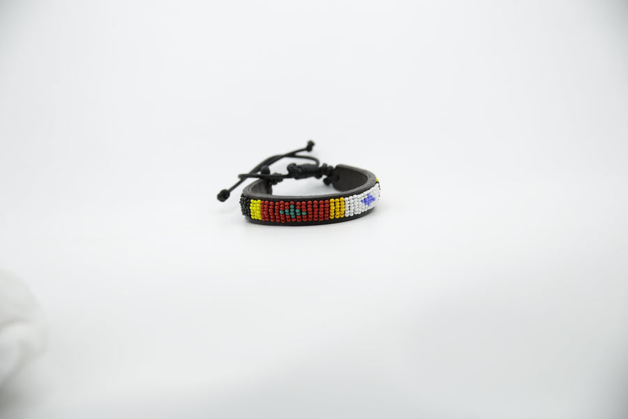 Maaai Beaded Bracelet 17 - Adjustable Cord