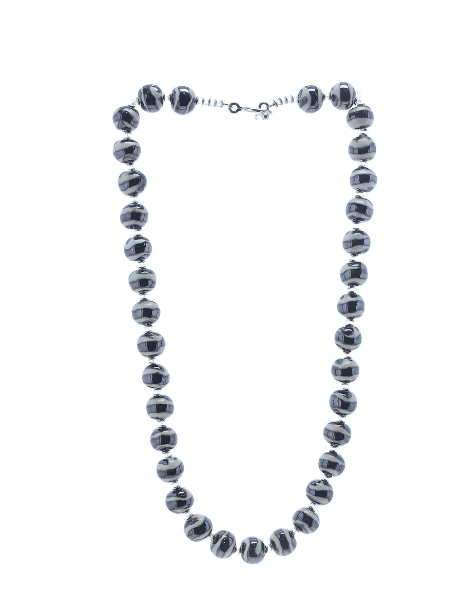 Gold Zebra Necklace - Kanga bead
