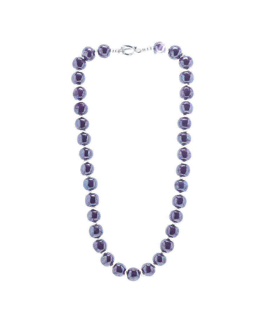 M.O.P Violet Necklace - Kanga bead