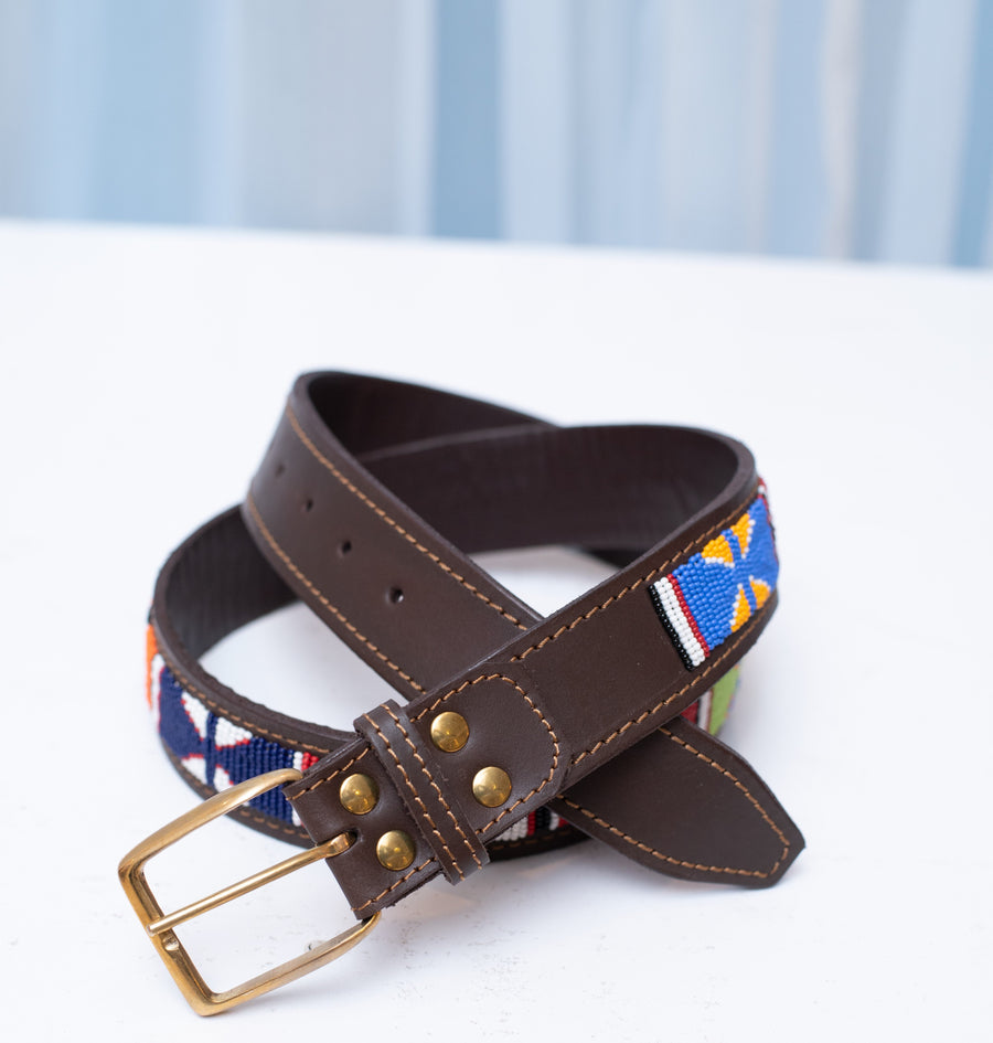 Lamu Leather Belt Stitched