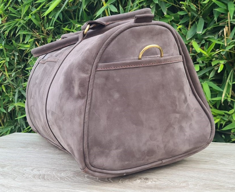 Pull Up Leather Travel Bag