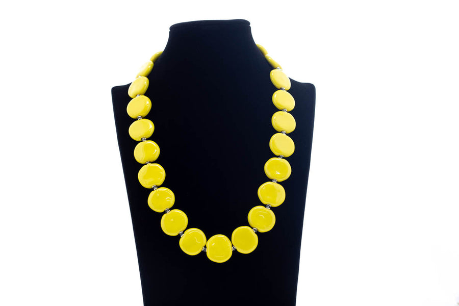 Lemon Necklace - Smartie bead
