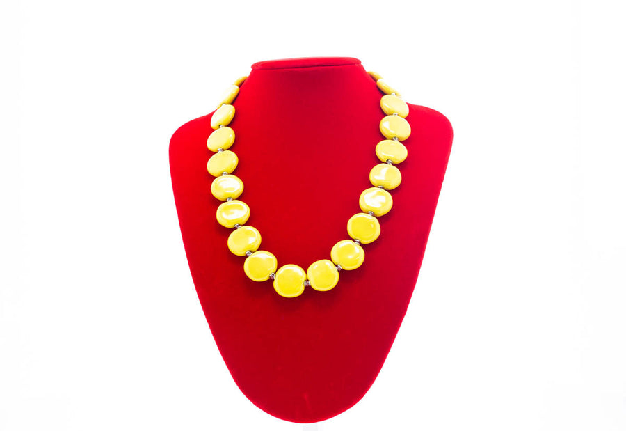 Lemon Necklace - Smartie bead