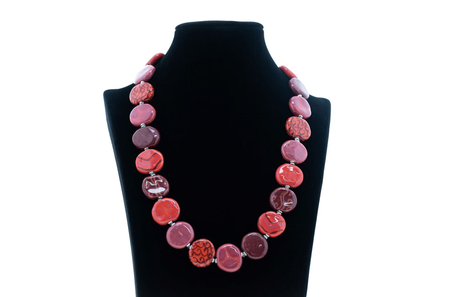 Rose Necklace - Smartie bead