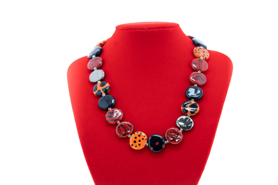 Ruby Necklace - Smartie bead