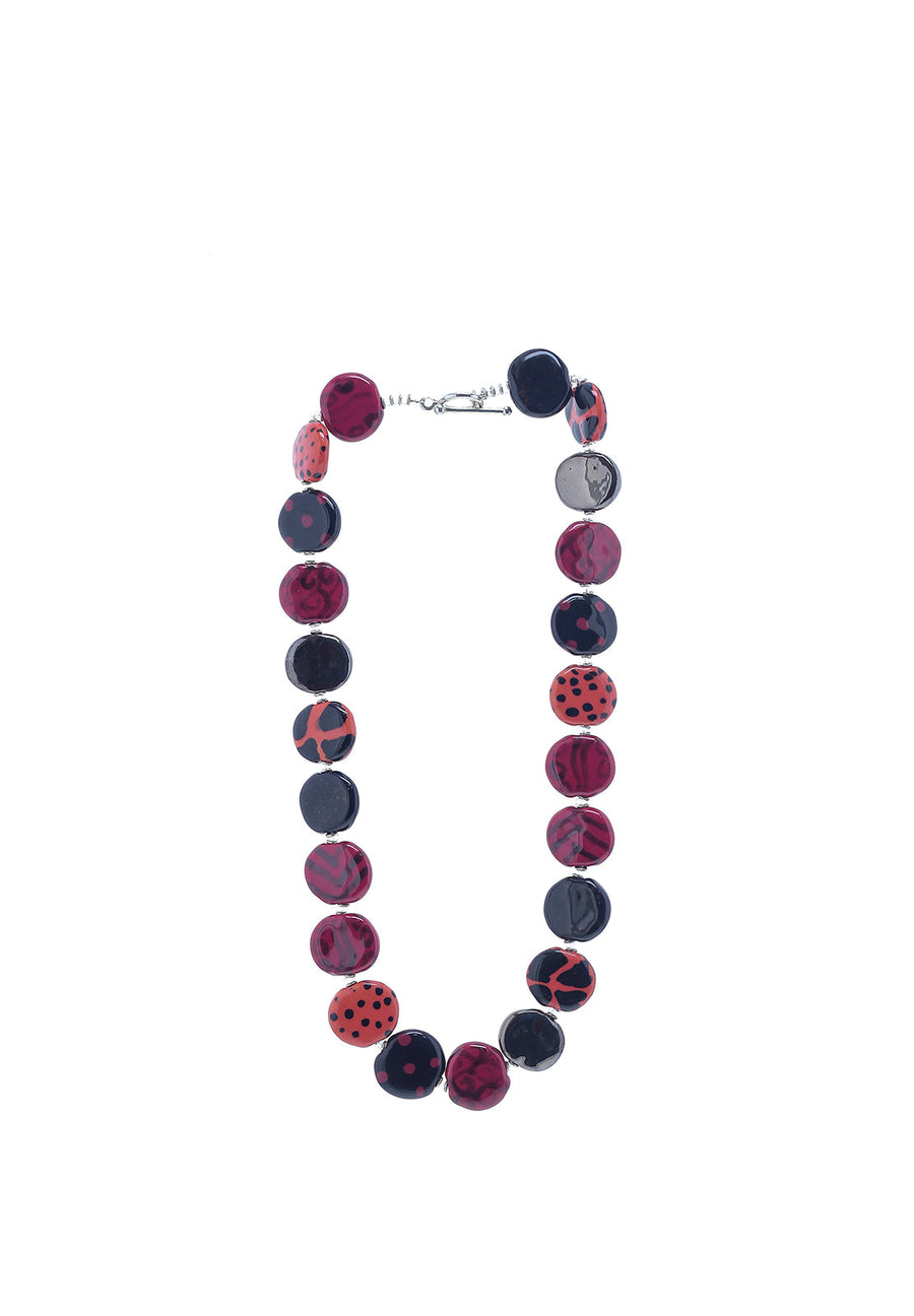 Ruby Necklace - Smartie bead