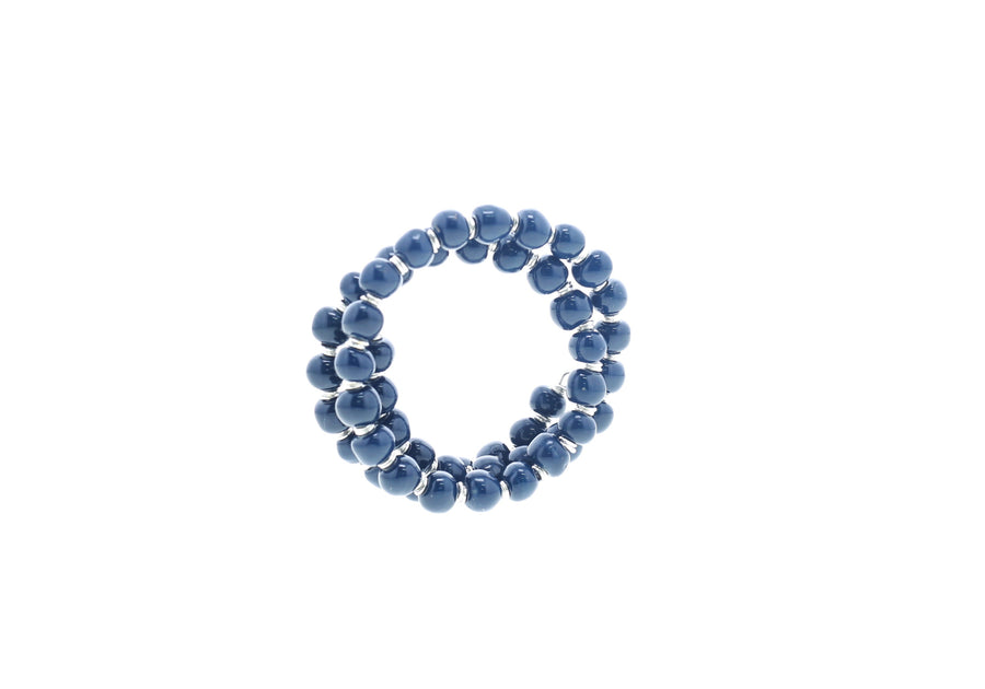 Mid Blue Bracelet - Tiny Round